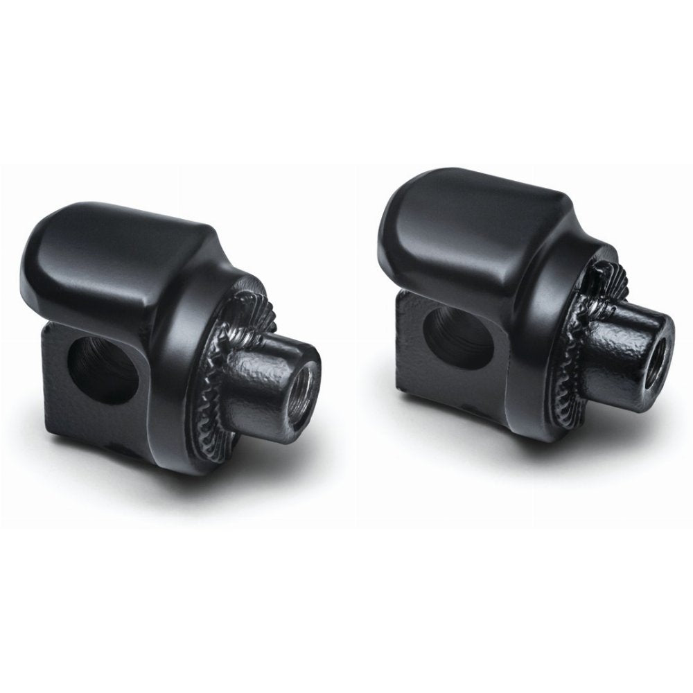 Küryakyn 8895 Black Non Pivoting  Splined Male Mount Footpeg Adapter (set of 2)