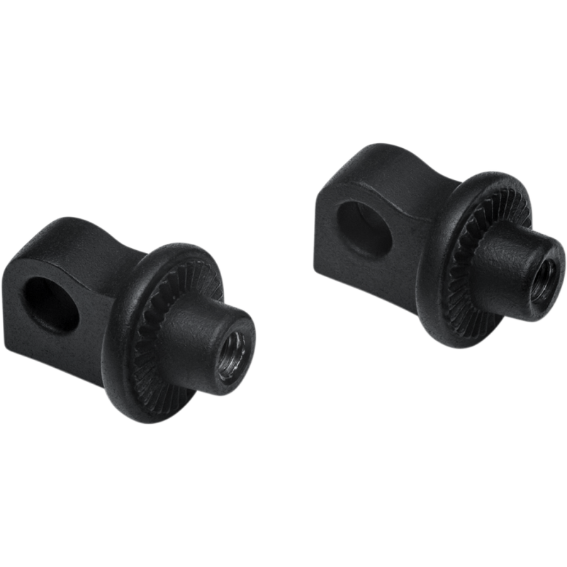 Küryakyn 8898 Satin Black Splined Male Mount Footpeg Adapter (set of 2)