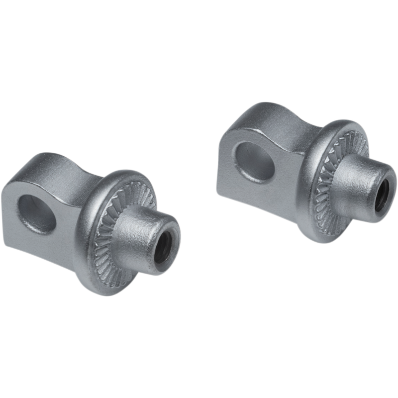 Küryakyn 8899 Silver  Splined Male Mount Footpeg Adapter (set of 2)