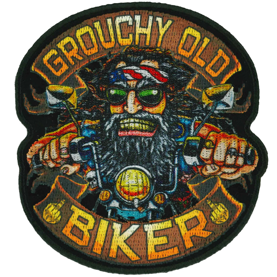 Hot Leathers  PPQ2073 Grouchy Old Biker  Patch 3.5